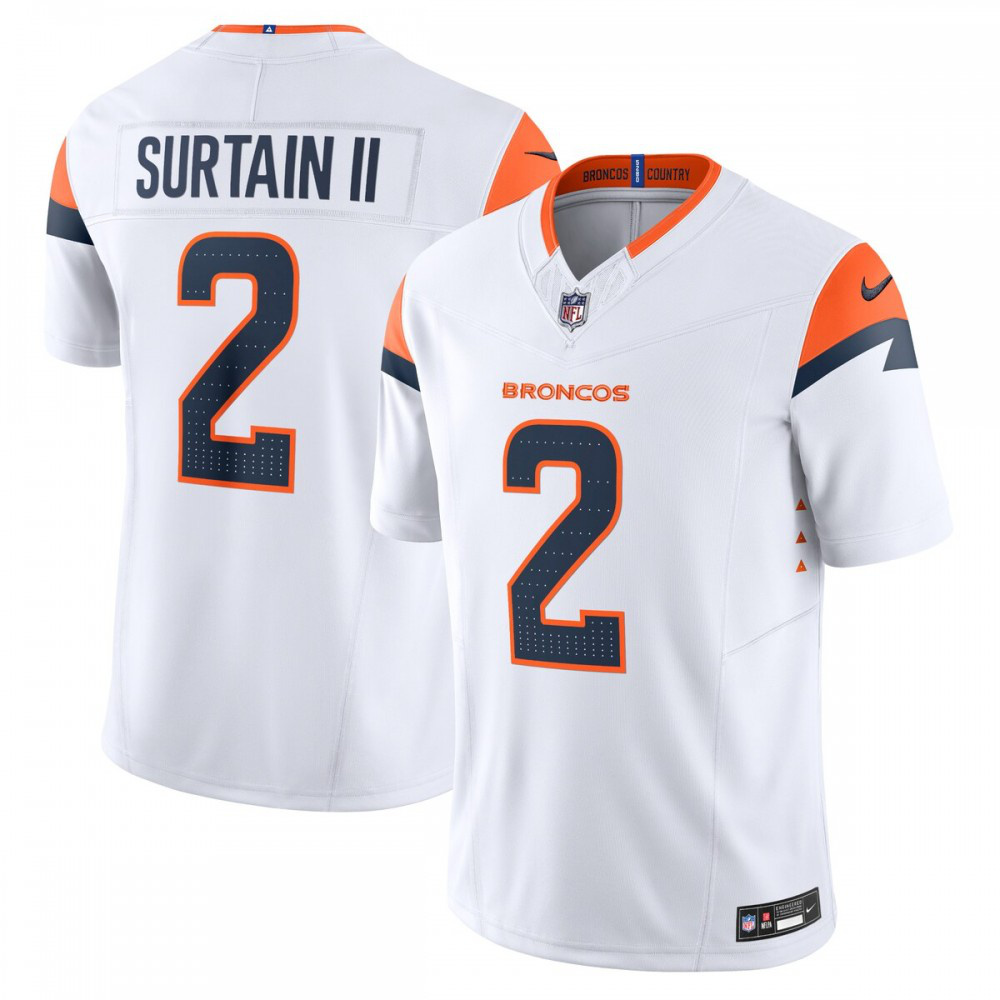 Patrick Surtain II Denver Broncos Nike Mile High Collection Vapor F.U.S.E. Limited Jersey - White-GridironStore